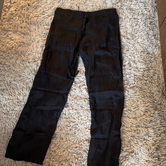 Maison de Papillons size small black silk pants - Picture 3 of 4